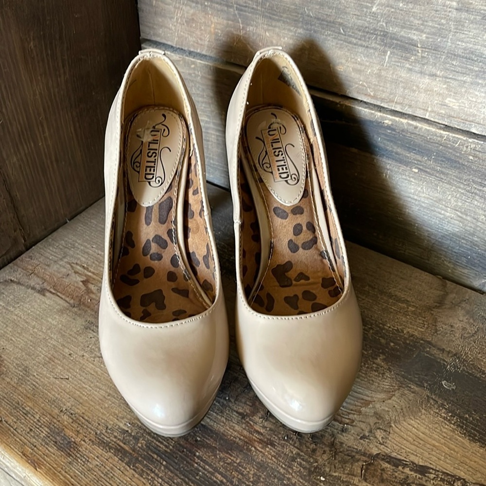 Nude high heels